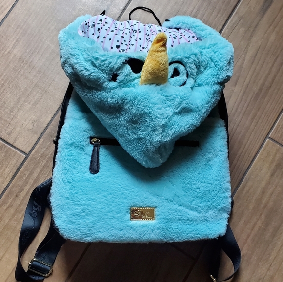 Betsy Johnson Hoodie Backpack - Picture 2 of 4